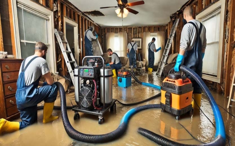 Flood Water Damage with Prompt Cleanup